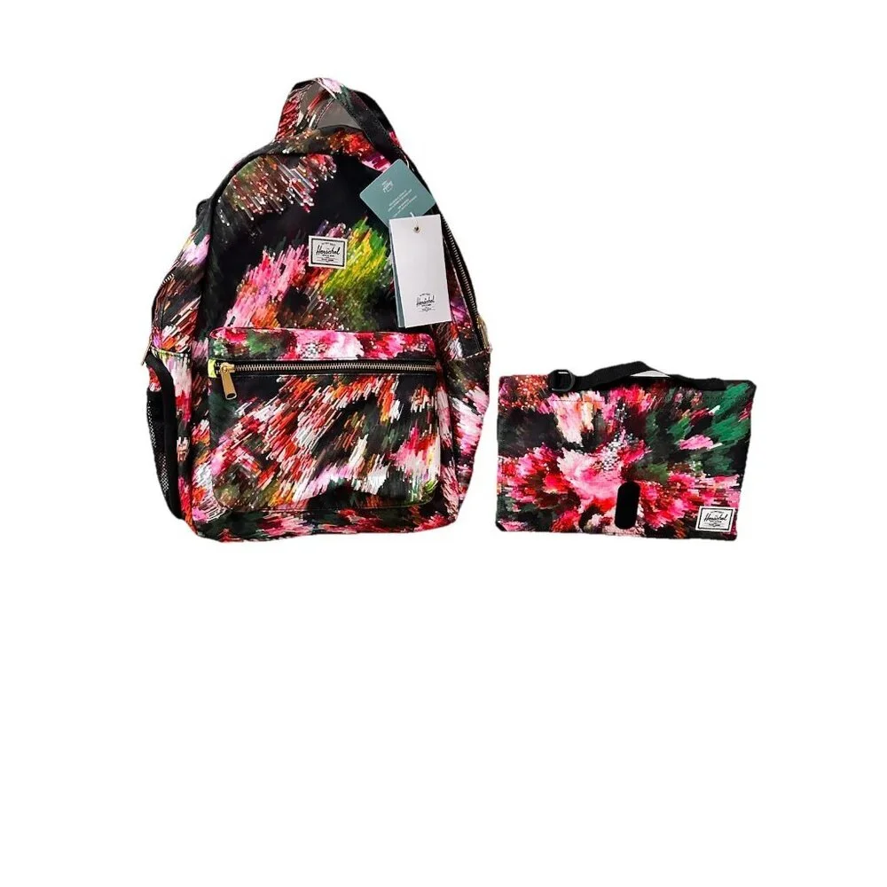 Herschel‎ Supply Co Pixel Floral Diaper Backpack with Changing Pad